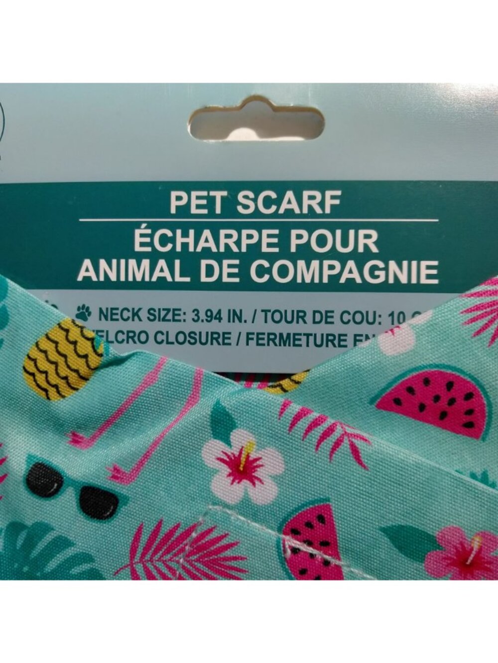 Pink Flamingo Pet Scarf Hello Summer Small - Picture 3 of 3